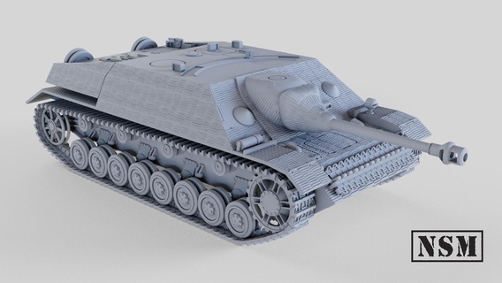 Jagdpanzer iv Toplamak wargaming3d minyatür savaş oyunları 3d print model - Mito3D