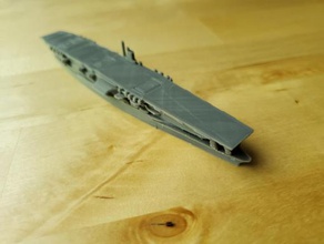 japanese akagi-class aircraft carrier - wargaming3d 28mm miniature 1 1800th scale model certain elements not 3d print model - Mito3D