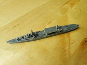 japanese chitose-class seaplane tender - wargaming3d 28mm miniature 3d print model - Mito3D