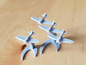 japanese d3a val dive bomber - wargaming3d 28mm miniature 1 900th scale aichi model certain elements not 3d print model - Mito3D