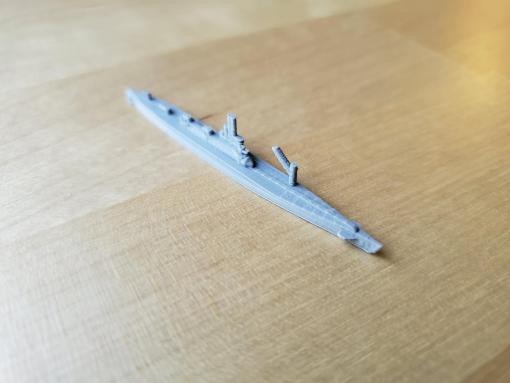 japonês i-400-submarino da classe - wargaming3d 28mm em miniatura 1 1800th escala i-400-classe de porta-aviões submarino modelo certos elementos não 3D print model - Mito3D