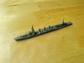japanese kuma-class cruiser - wargaming3d 28mm miniature 1 1800th scale model certain elements not 3d print model - Mito3D
