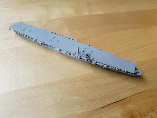 japanese shokaku-class aircraft carrier - wargaming3d 28mm miniature 1 1800th scale model certain elements not 3D print model - Mito3D