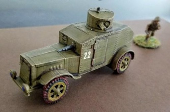 japanese type 92 hokoku-go armoured car - wargaming3d 28mm miniature original file optimized fdm printing represented available both players forces bolt action well chinese communist warlord factions 3d print model - Mito3D