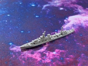 Japonais yubari croiseur wargaming3d 28mm miniature 3d print model - Mito3D
