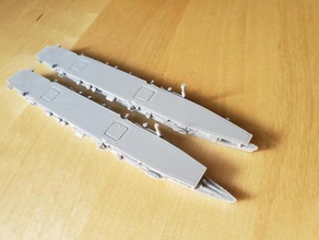 japanese zuiho-class aircraft carrier - wargaming3d 28mm miniature 1 1800th scale model certain elements not 3d print model - Mito3D