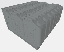 jerrycan pallet - wargaming3d miniature wargamming can, fuel, gas, jerry Pallet, petrol 3d print model - Mito3D