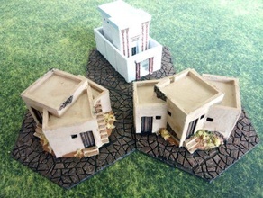 jerusalem town - wargaming3d 28mm miniature 3d print model - Mito3D