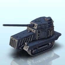 khtz 16 wargaming3d miniatura jogos guerra tanque 1 56 100 15mm 35 28mm blindado veículo blitzgrieg parafuso açao chamas of vermelho 3d print model - Mito3D