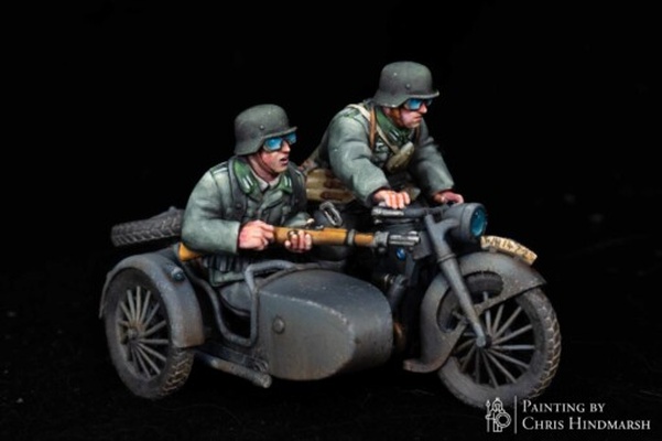 protezione moto bicicletta sidecar 28mm wargaming3d 1 56 1939 1945 durante seconda guerra mondiale ww2 3d stampabili tedesco storicamente accurato 1940 presto motociclisti miniatura wargaming 3d print model - Mito3D