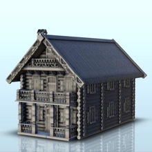 large slavic log house floor terrace 17 - wargaming3d miniature wargamming accessoriesviking, Architecture, build, building, construction, design, edifice, figures, game, games, history, home, house, miniatures, orthodox, residence, scenery, structure, tabletop, terrain, urban, urbanism, wargame 3d print model - Mito3D