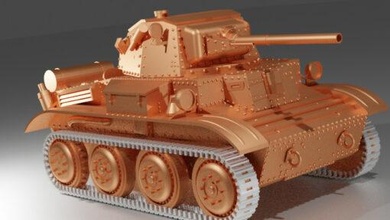 ligero tanque mk vii tetrarca wargaming3d miniatura juego guerra 3d print model - Mito3D