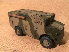 lézard blindé commander véhicule wargaming3d 28mm miniature 3d print model - Mito3D