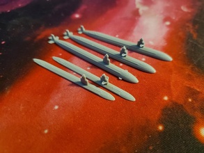 los angeles-class submarine - wargaming3d miniature wargamming 3d print model - Mito3D