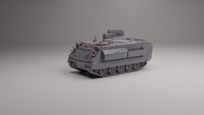 m113 engineers chilean army - wargaming3d 1 56 28mm 72 & 76 20mm 1945-1980 postwar 1980+ modern 3d printables historically accurate scalemodel apc military miniature tank toy vehicle wargaming wargamming 3d print model - Mito3D