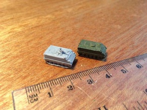 m113 variants - wargaming3d 28mm miniature manned mg hammerhead tow turret t50 buttoned up m106 m163 m577 3d print model - Mito3D