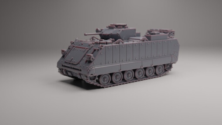 m113as4 blindado pessoal transportadora wargaming3d 1 56 28mm 72 76 20mm 1945 1980 pós guerra 1950 1953 coreano 1955 1975 vietnã 1980+ moderno 3d imprimíveis historicamente preciso escalomodelo apc pessoa militares miniatura tanque brinquedo veículo jogos 3d print model - Mito3D