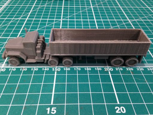 m127 semi trailer sides - wargaming3d 28mm miniature 3D print model - Mito3D