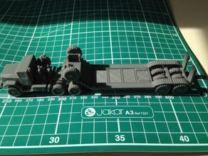 m15 semi remorque wargaming3d 28mm miniature 3d print model - Mito3D