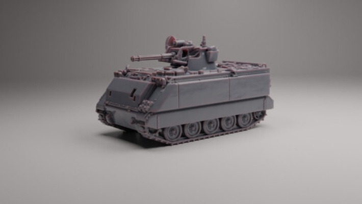 m163 vulcan ar defesa vads wargaming3d 1 56 28mm 72 76 20mm 1945 1980 pós guerra 1955 1975 vietnã 1980+ moderno 3d imprimíveis historicamente preciso escalomodelo anti aircraft militares miniatura spaag tanque brinquedo veículo jogos 3d print model - Mito3D