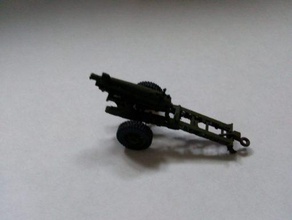 m1 75mm pack howitzer - wargaming3d 28mm miniature 1 56 model firing travel configurations 3d print model - Mito3D