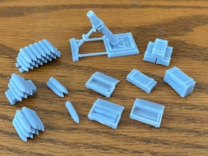 m2 42 Zoll chemisch Granatwerfer wargaming3d Miniatur Wargaming Inch schwer 3d print model - Mito3D