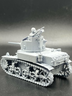 m3 Stuart ligero tanque wargaming3d 1 56 28mm stl miel m3stuart norte África us miniatura juego guerra 3d print model - Mito3D