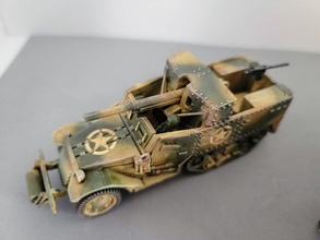 m3 Spur 12 Motor Gewehr Wagen stl Pack 28mm wargaming3d Miniatur Wargaming As Loch Anti Panzer Hund Bolzen Aktion deweycat Hälfte 3d print model - Mito3D