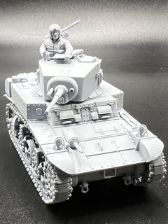 m3a1 Stuart ligero tanque wargaming3d 1 56 28mm stl m3 miel m3stuart juego guerra miniatura 3d print model - Mito3D