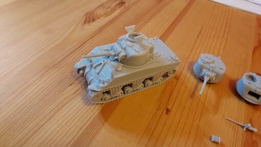 m4 Sherman 1 56 28mm wargaming3d miniatura wargaming America M4 sherman Uniti d'America 3D print model - Mito3D