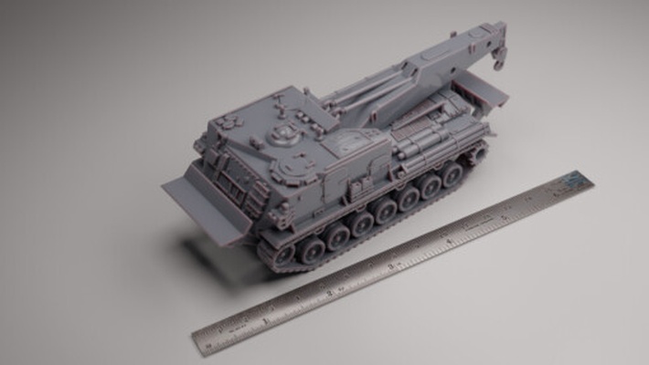 m51 pesado recuperação veículo wargaming3d 1 56 28mm 72 76 20mm 1945 1980 pós guerra 1950 1953 coreano 1955 1975 vietnã 1980+ moderno 3d imprimíveis historicamente preciso escalomodelo blindado militares miniatura tanque brinquedo jogos 3d print model - Mito3D