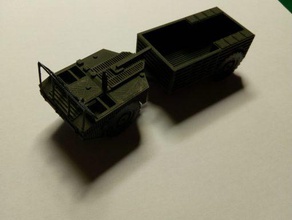 m520 goer cross-country articulated truck - wargaming3d 28mm miniature 1 100 model variant family 3d print model - Mito3D