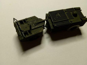 m559 frequentatore di cross-country, articolato cisterna - wargaming3d 28mm in miniatura 1 100 modello variante del famiglia 3d print model - Mito3D