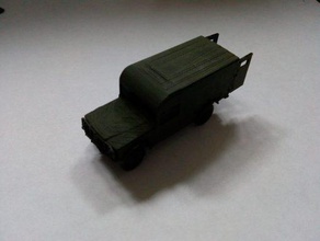 m725 kaiser ambulancia - wargaming3d 28mm en miniatura 1 100 modelo camión 3d print model - Mito3D