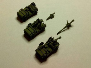 m825 mutt weapons carrier 106mm rifle tow - wargaming3d 28mm miniature 1 100 model variant 106mmrr 3d print model - Mito3D