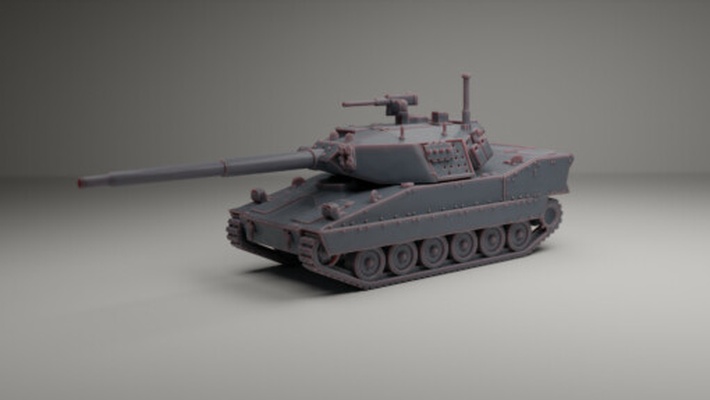 m8 buford light tank - wargaming3d 1 56 28mm 72 & 76 20mm 1980+ modern 3d printables historically accurate lighttank military miniature scalemodel toy vehicle wargaming wargamming 3d print model - Mito3D
