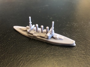 Maine classe pre dreadnought wargaming3d miniatura jogos guerra 3d print model - Mito3D