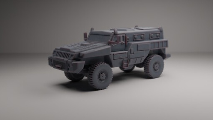 marauder mrap - wargaming3d 1 56 28mm 72 & 76 20mm 1980+ modern 3d printables historically accurate military miniature scalemodel toy vehicle wargaming wargamming 3d print model - Mito3D