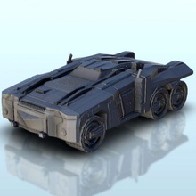 büyük sf araç 6 tekerlekler wargaming3d minyatür savaş oyunları 40000 taksi Taşıyıcı Gelecek fütürizm fütüristik lejyon makine askeri macera opera manzara Sci Fi scifi SF star savaşlar 3d print model - Mito3D