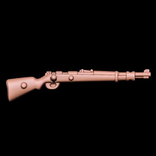 rifle mauser 98k rescaled - wargaming3d 28mm em miniatura arquivo stl mais comuns alemão de ww2 modelo olhar corretamente heróica olhando as miniaturas 3D print model - Mito3D