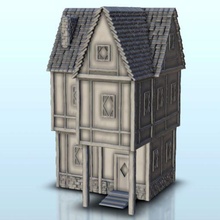 medieval house columns 2 - wargaming3d miniature wargamming 39-45, Age of Sigmar, Architecture, blitzgrieg, bolt action, building, Dark Age, DBA, décor, Flames War, house, medieval, miniatures, modern, saga, scenery, second world war, seconde guerre mondiale, tabletop, terrain, warhammer, ww2 3d print model - Mito3D