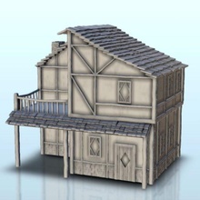 Ortaçağa ait ev teras kereste 3 wargaming3d minyatür savaş oyunları 39 45 yaş of Sigmar mimari yıldırım cıvata aksiyon Bina karanlık Yaş veri tabanı dekor alevler 3d print model - Mito3D