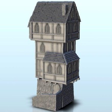 medieval house tower stone stair 7 - wargaming3d miniature wargamming 39-45, Age of Sigmar, Architecture, blitzgrieg, bolt action, building, Dark Age, DBA, décor, Flames War, house, medieval, miniatures, modern, saga, scenery, second world war, seconde guerre mondiale, tabletop, terrain, warhammer, ww2 3d print model - Mito3D