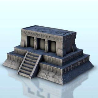mesoamerican palace stairs 13 - wargaming3d Categories: 1:100 / 15mm, 1:56 28mm, 1:72 & 1:76 20mm, 3000BC-500: Ancients, 500-1500: Medieval, Historically Accurate, Terrain, Terrain aztec jungle maya medieval mezoamerica pacific ruins miniature wargamming 3d print model - Mito3D