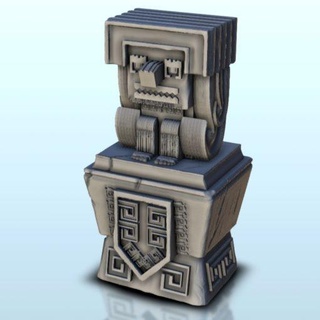 mezoamerikan totem 1 wargaming3d Kategoriler 100 15mm 56 28mm 72 76 20mm 3000BC 500 eskiler 1500 Ortaçağa ait tarihsel Kesin zemin arazi Aztek orman Maya Orta Amerika Pasifik kalıntılar minyatür savaş oyunları 3d print model - Mito3D