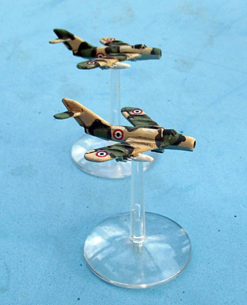 mig-17f - egiziano caccia-bombardiere versione wargaming3d 28mm in miniatura sovietico modificato egiziani caccia bombardiere bomba razzo rack ampiamente utilizzato 1973 durante la guerra dello yom kippur scala 1 100 ma, stampa molto bene piccola resina stampante 3D print model - Mito3D