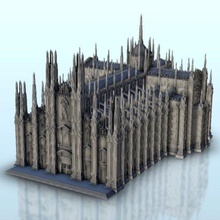 Milan Katedral wargaming3d minyatür savaş oyunları aksesuarlarmodern mimari yıldırım cıvata aksiyon inşa etmek Bina inşaat tasarım yapı Avrupalı rakamlar alevler of oyun oyunlar Tarih ev 3d print model - Mito3D