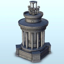 monument lysicrates - wargaming3d miniature wargamming Accessories, Antiquity, Architecture, building, classic, DBA, figures, Flames of War, game, games, greek, miniatures, roman, Rome, scenery, spartian, terrain, wargame, warhammer 3d print model - Mito3D