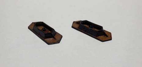 mortar barge - wargaming3d miniature wargamming American Civil War, Ironclad 3d print model - Mito3D