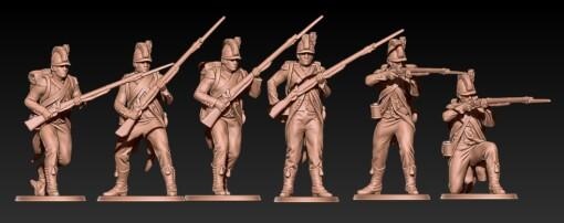 napoléonien français voltigeurs Tarleton wargaming3d Catégorie numérique stl dossiers marque miniature wargaming 3d print model - Mito3D